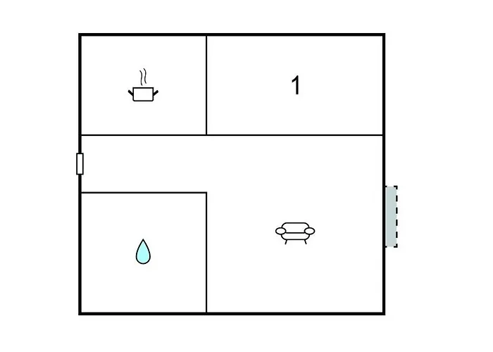 1 Bedroom In アパート ネルハ